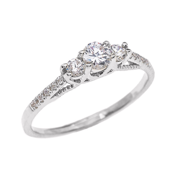 Diamond Proposal/ Engagement Ring(Available In Yellow/Rose/White Gold)