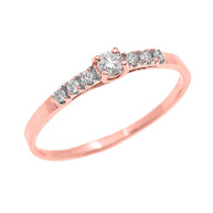 Gold Diamond Engagement Ring (Available in Yellow/Rose/White Gold)
