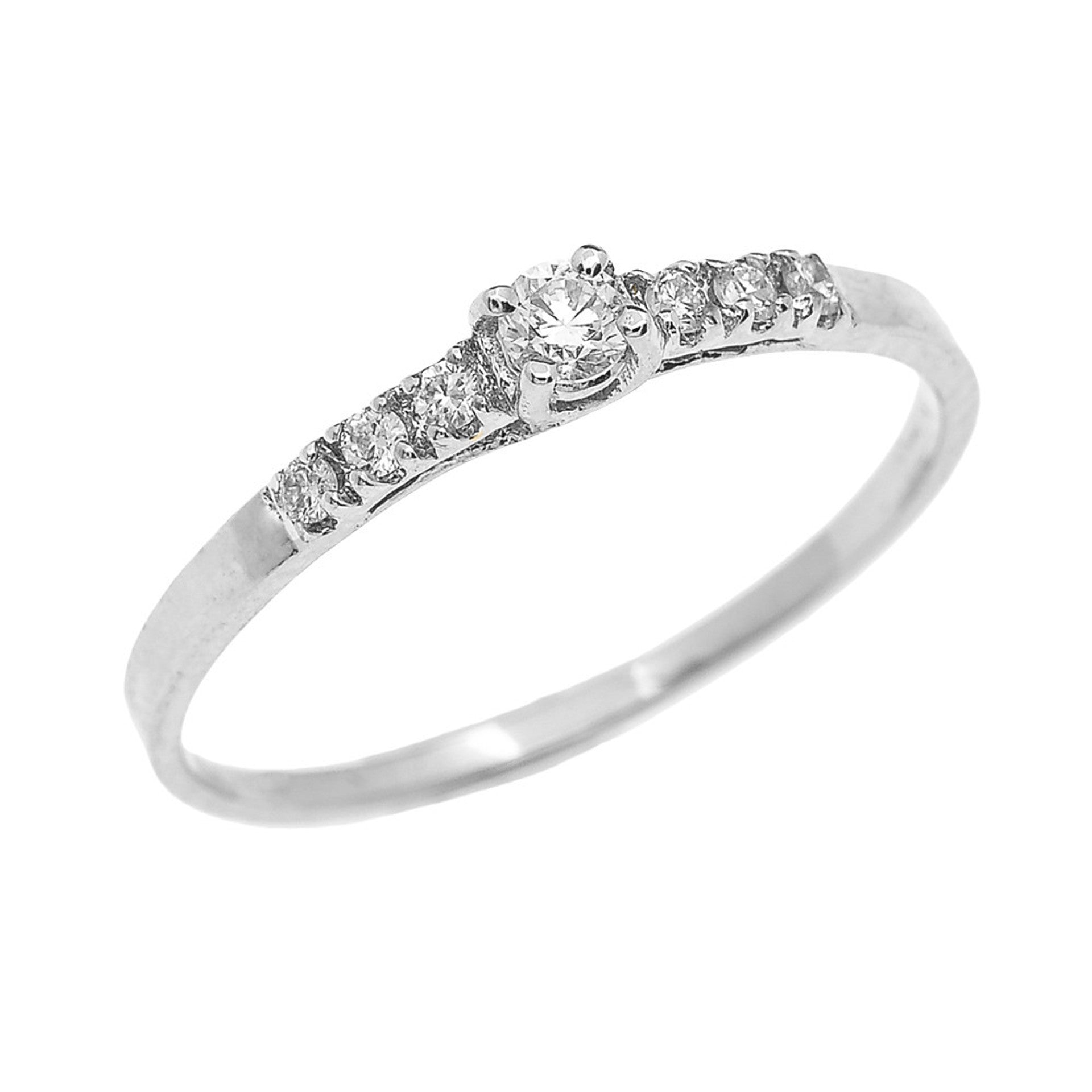 Gold Diamond Engagement Ring (Available in Yellow/Rose/White Gold)