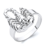 .925 Sterling Silver Men's Scorpion Ring
