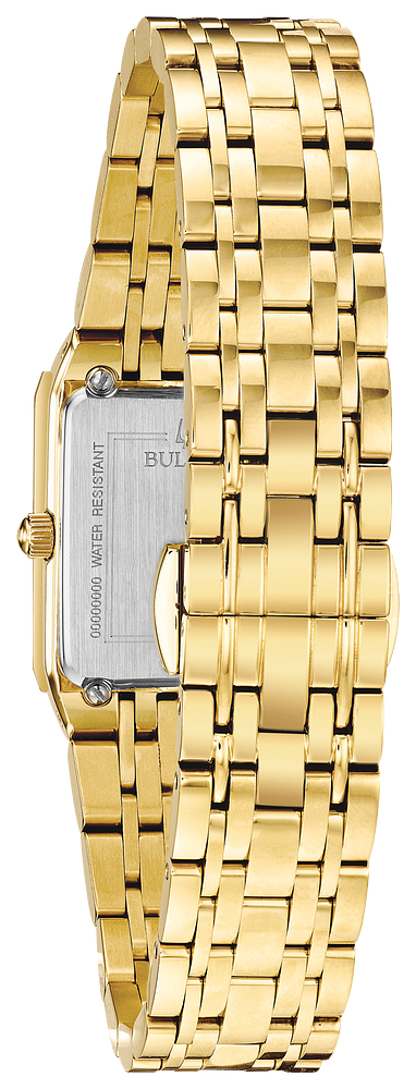 97P140 Bulova Quadra Yellow Gold-Tone Women's Watch