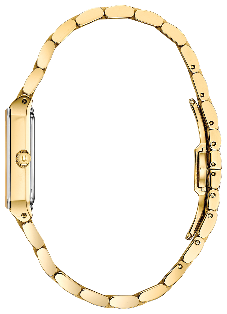 97P140 Bulova Quadra Yellow Gold-Tone Women's Watch