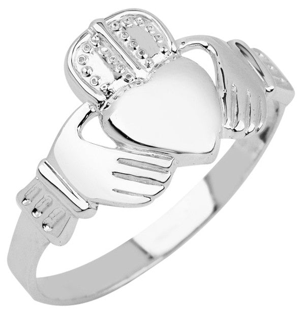 Silver Claddagh Ring Mens