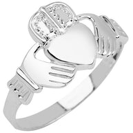 Silver Claddagh Ring Mens