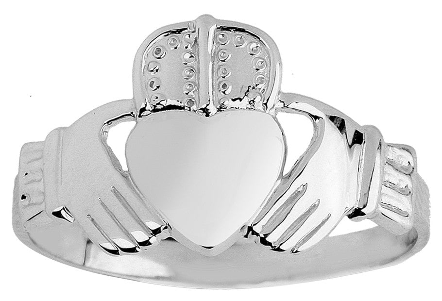 Silver Claddagh Ring Mens