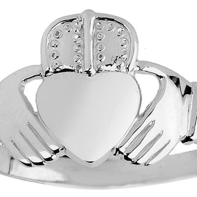 Silver Claddagh Ring Mens