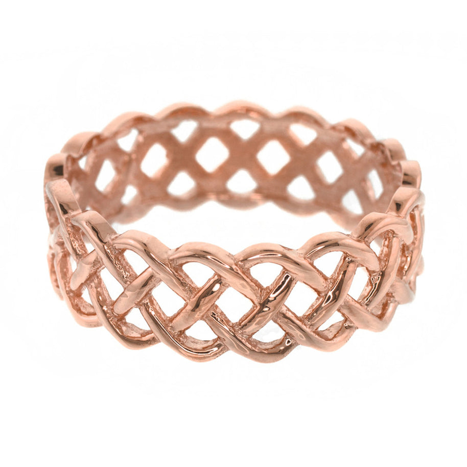 14k Gold Celtic Weave Wedding Band (Available in Yellow/Rose/White Gold)