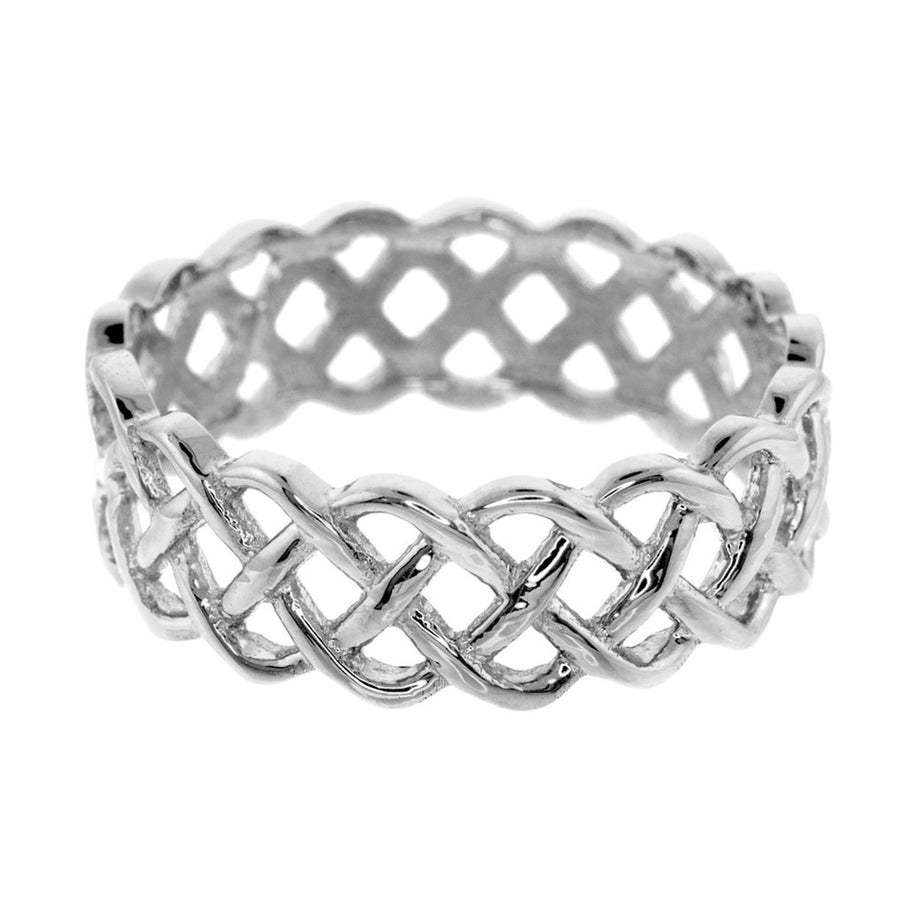 14k Gold Celtic Weave Wedding Band (Available in Yellow/Rose/White Gold)