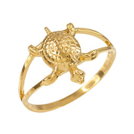 Gold Sea Turtle Ring (Available in Yellow/Rose/White Gold)