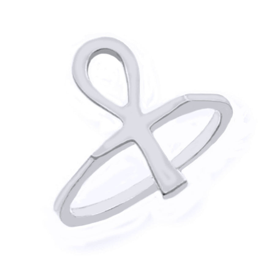 Gold Ankh Egyptian Cross Ring(Available in Yellow/Rose/White Gold)