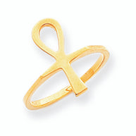 Gold Ankh Egyptian Cross Ring(Available in Yellow/Rose/White Gold)