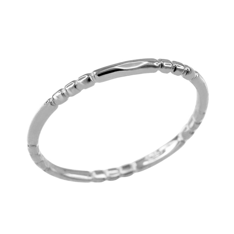 Gold 1.3 mm Beaded Knuckle Band Ring (Available in Yellow/Rose/White Gold)