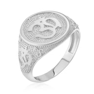 Gold Om Symbol Harmony Men's Ring (Available in Yellow/Rose/White Gold)