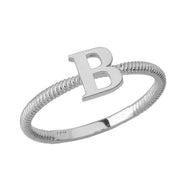 .925 Sterling Silver Personalized Letter 