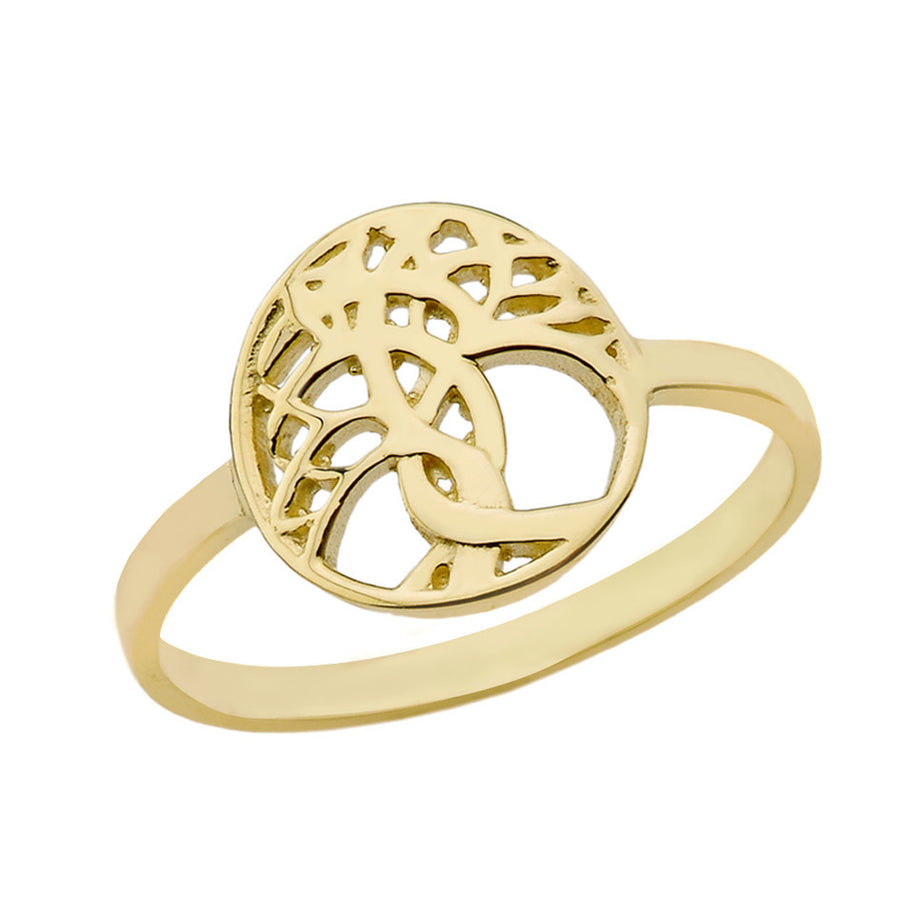 Gold Tree of Life Ring (Available in Yellow/Rose/White Gold)