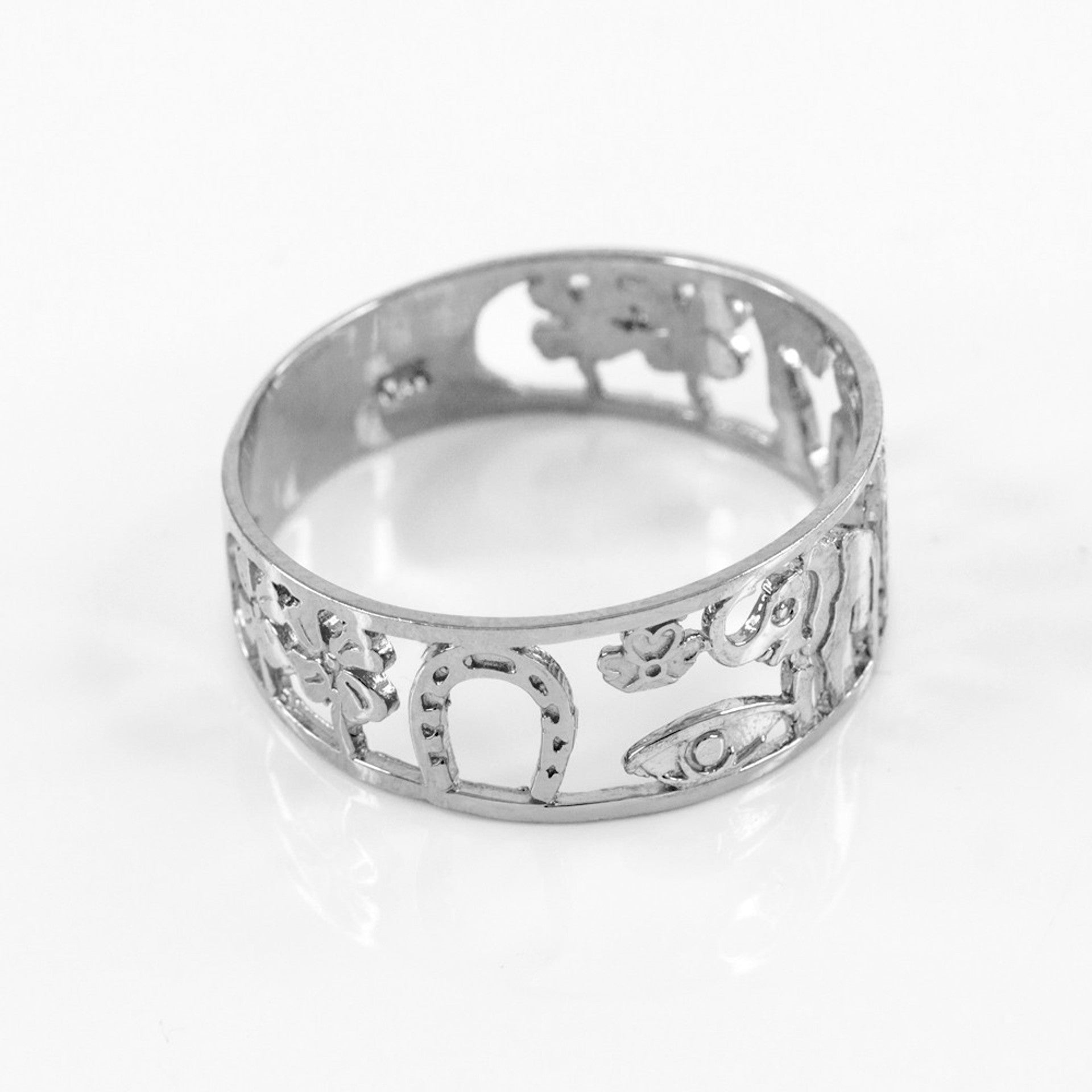 Two-tone Gold Lucky Ring(Available in Yellow/Rose/White)