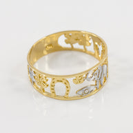 Two-tone Gold Lucky Ring(Available in Yellow/Rose/White)