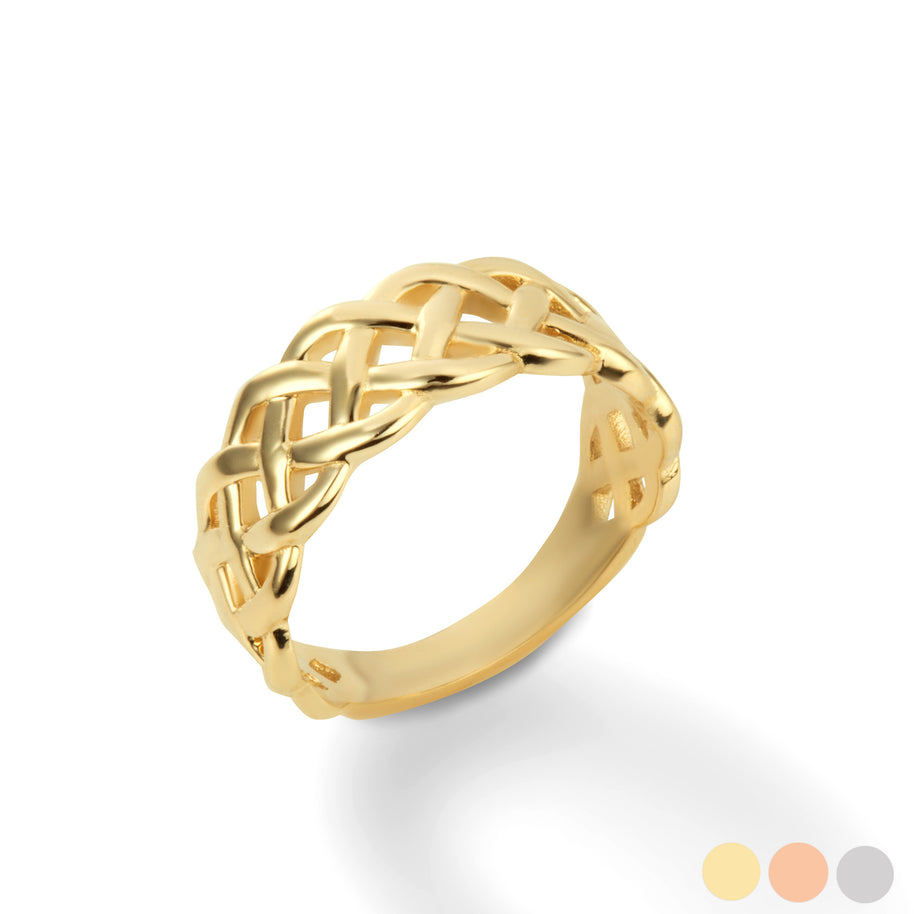 Gold Trinity Knot His Ring (Available in Yellow/Rose/White Gold)