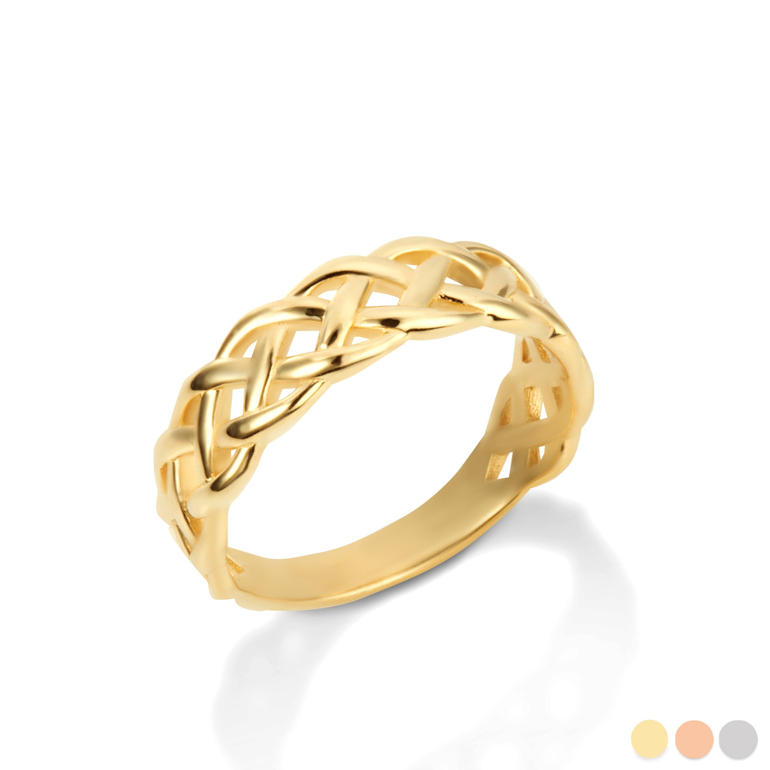 Gold Trinity Knot Hers Ring (Available in Yellow/Rose/White Gold)