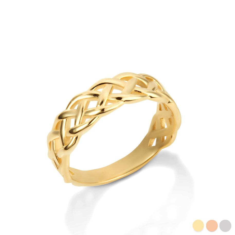 Gold Trinity Knot Hers Ring (Available in Yellow/Rose/White Gold)