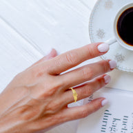 Gold Feather Wraparound Band Ring (Available in Yellow/Rose/White Gold)