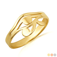 Gold Egyptian Eye Of Horus Wadjet Ring (Available in Yellow/Rose/White Gold)