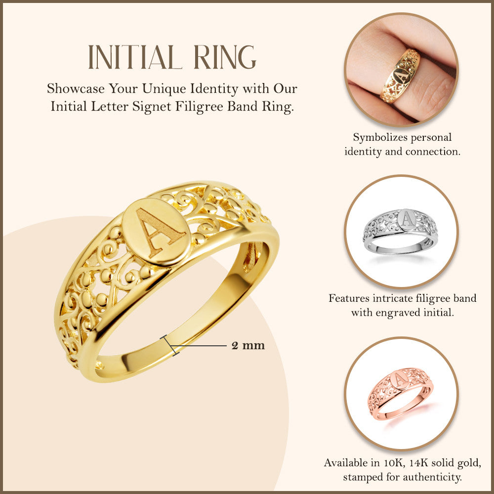 Gold Personalized Letter 