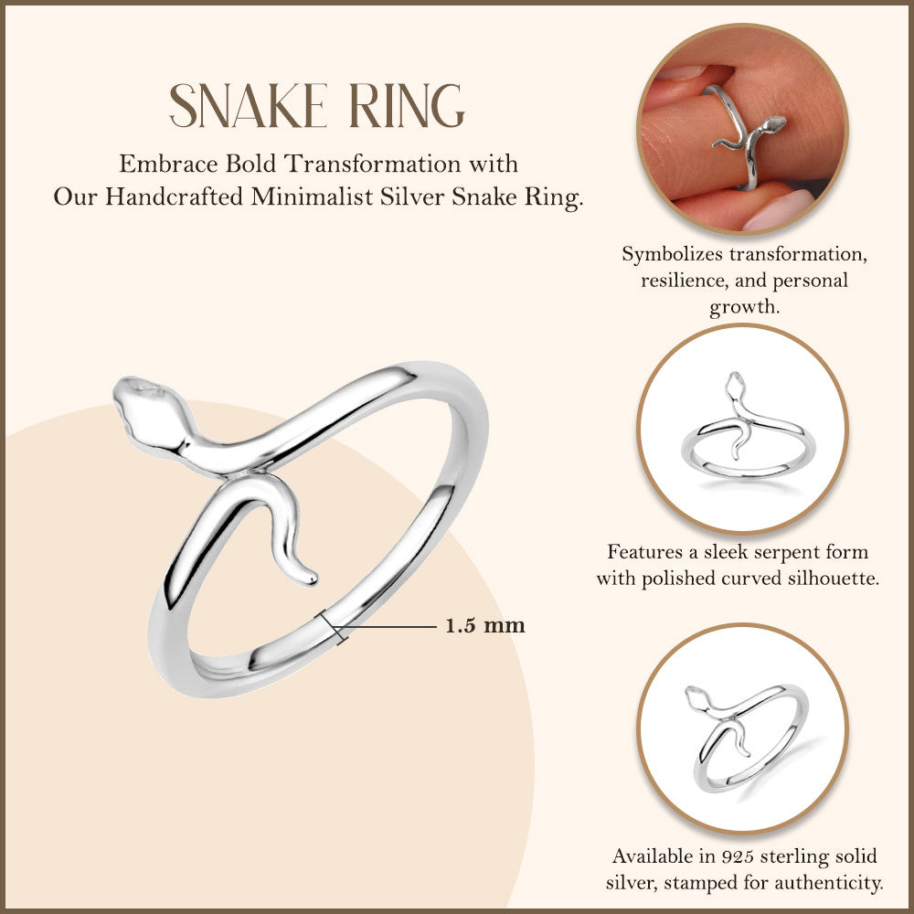 Silver Snake Ring