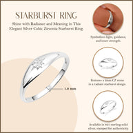 Silver Star Signet Ring