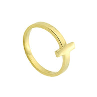 Gold Sideways Cross Baby Ring(Available in Yellow/Rose/White Gold)