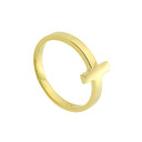 Gold Sideways Cross Baby Ring(Available in Yellow/Rose/White Gold)