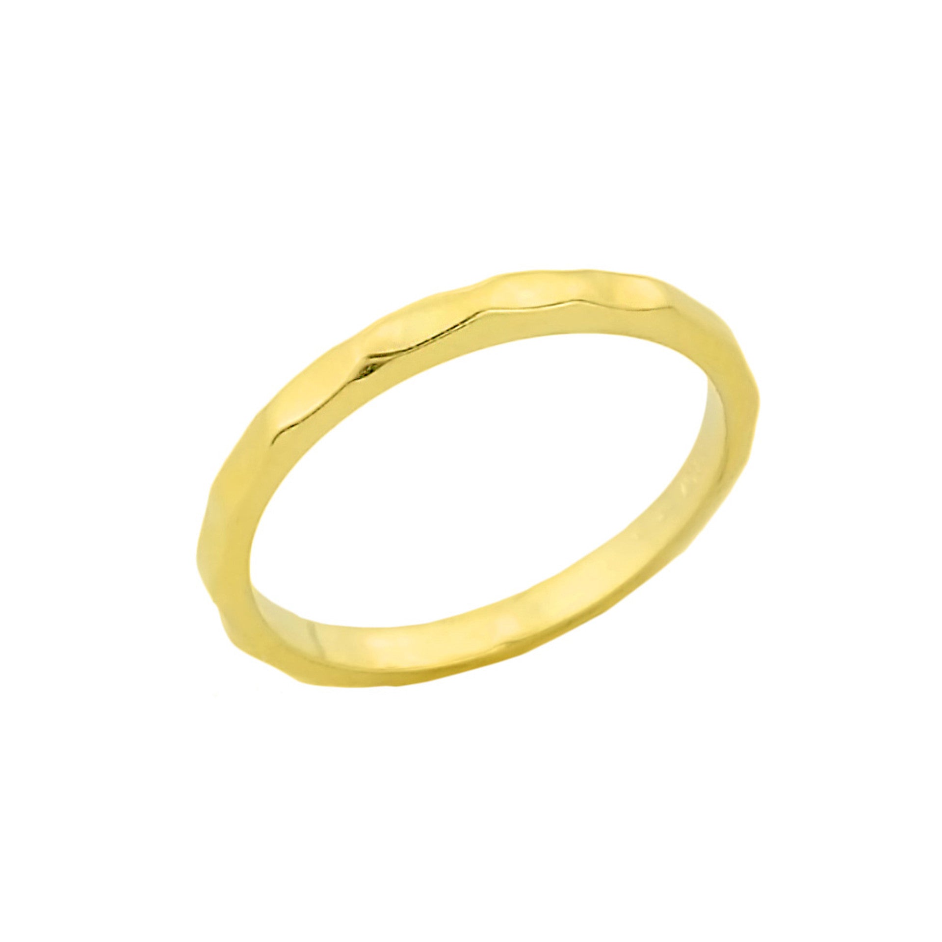 Solid Gold Hammered Toe Ring (Available in Yellow/Rose/White Gold)