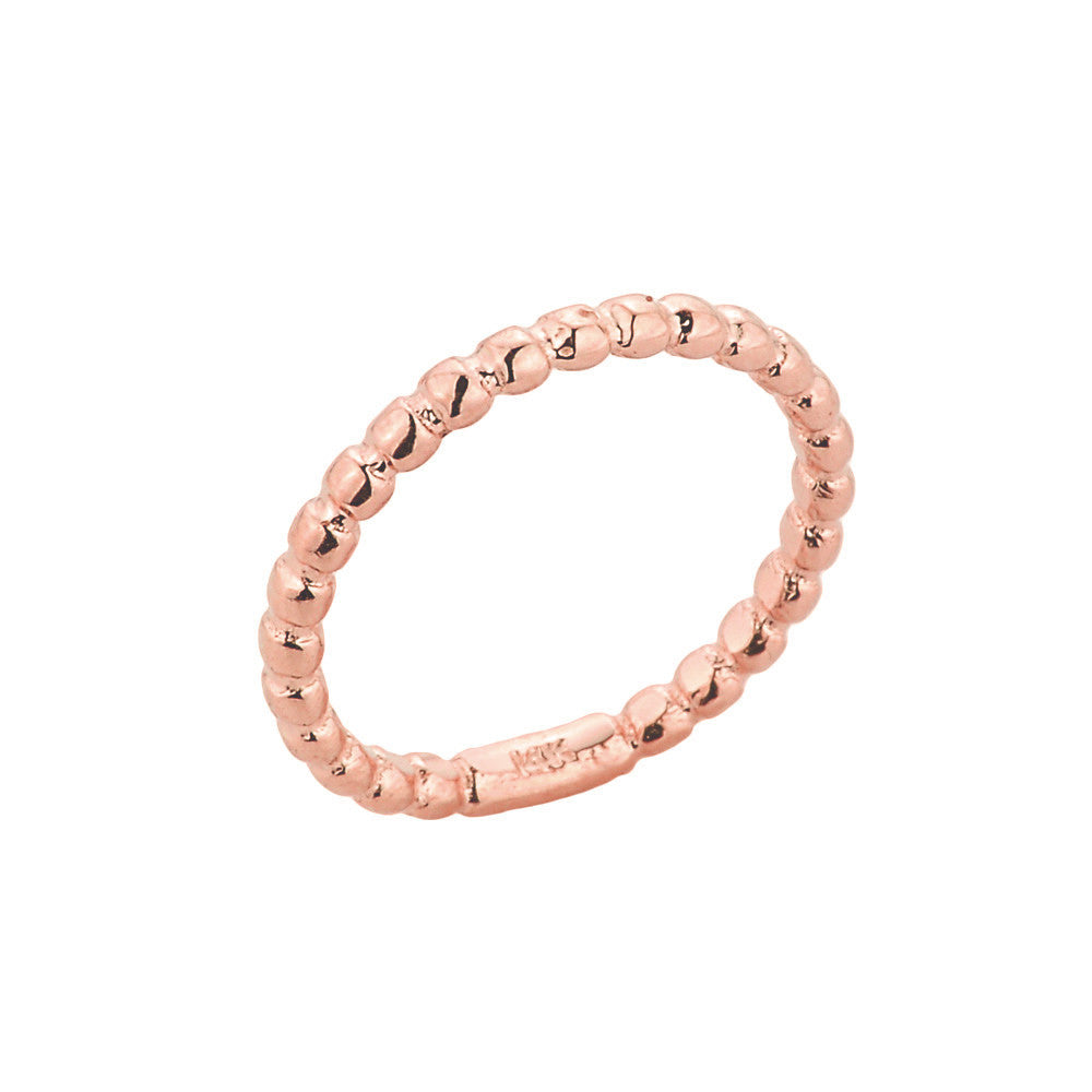 Gold Ball Chain Bead Baby Ring(Available in Yellow/Rose/White Gold)