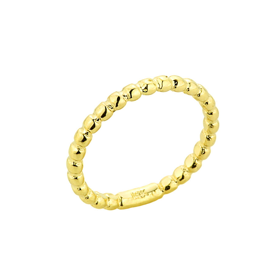 Gold Ball Chain Bead Toe Ring (Available In Yellow/Rose/White Gold)