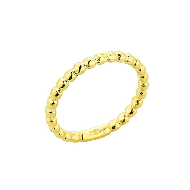 Gold Ball Chain Bead Toe Ring (Available In Yellow/Rose/White Gold)