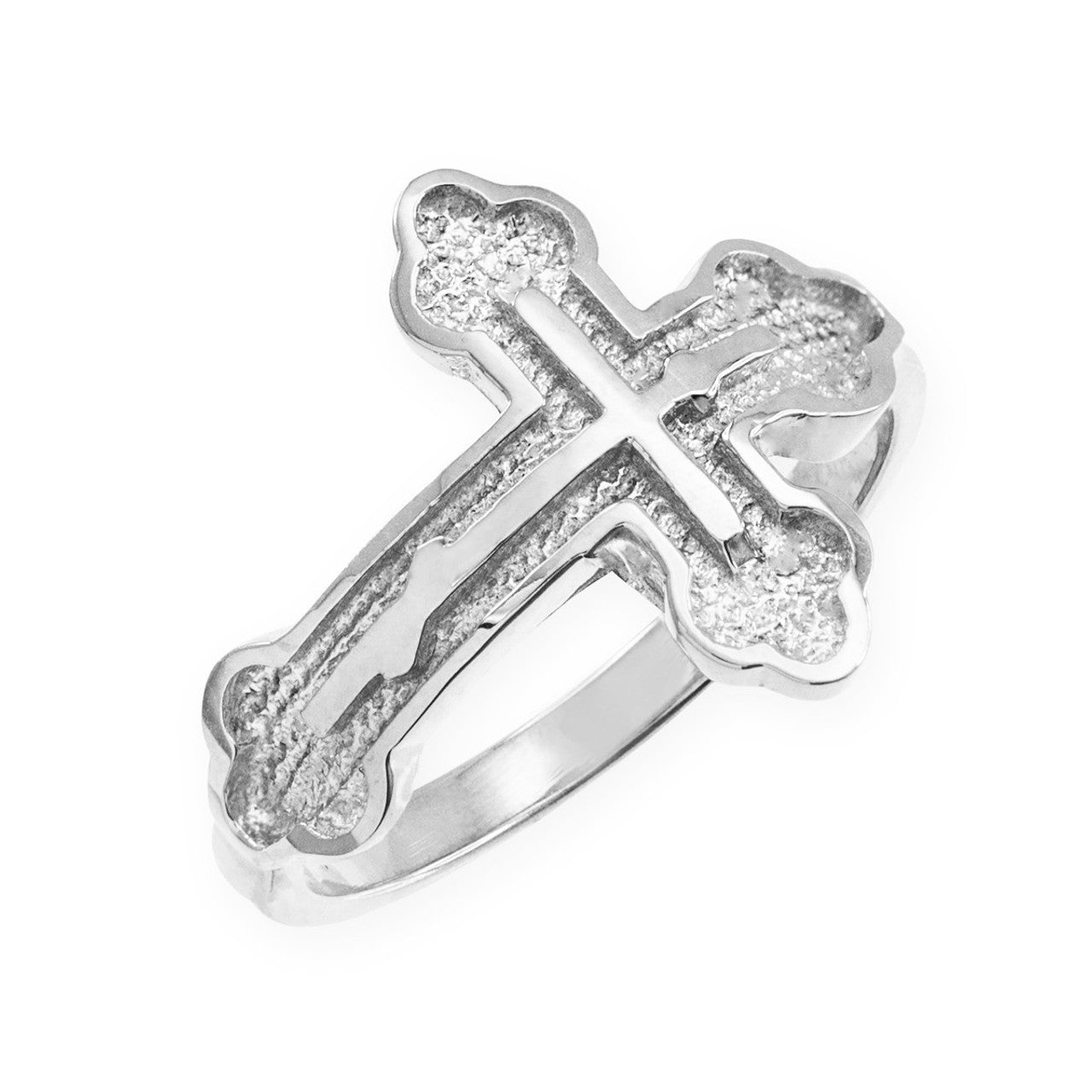 Gold Eastern Orthodox Cross Ring (Available Yellow/Rose/White Gold)