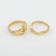 2-Piece Gold Claddagh Engagement Ring with Celtic Band (Available in Yellow/Rose/White Gold)