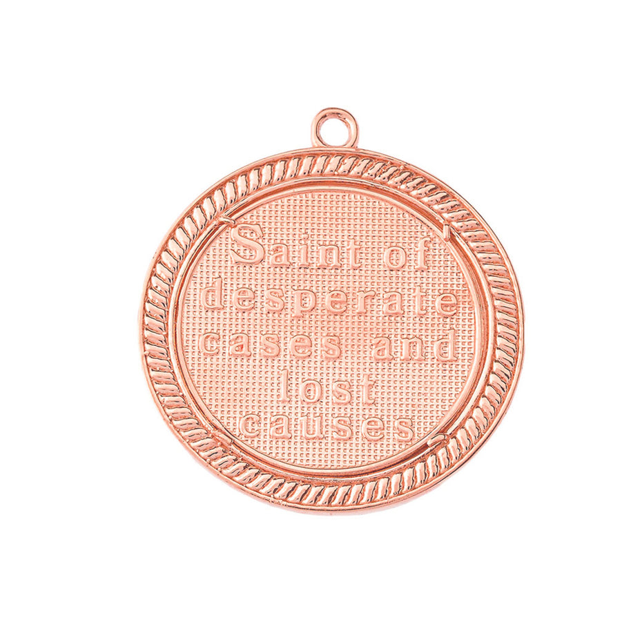 Gold Religious Patron Saint Helena Oval Medallion Pendant Necklace (Available in Yellow/Rose/White) (Copy)