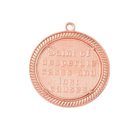 Gold Religious Patron Saint Helena Oval Medallion Pendant Necklace (Available in Yellow/Rose/White) (Copy)