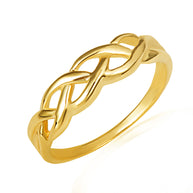 Gold Celtic Trinity Weave Ring (Available in Yellow/Rose/White Gold)
