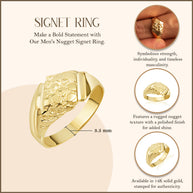 Nugget Ring in 10K and 14K Gold