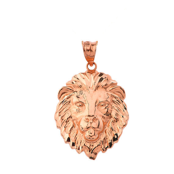 Lion's Head Medium Pendant Necklace (1.32