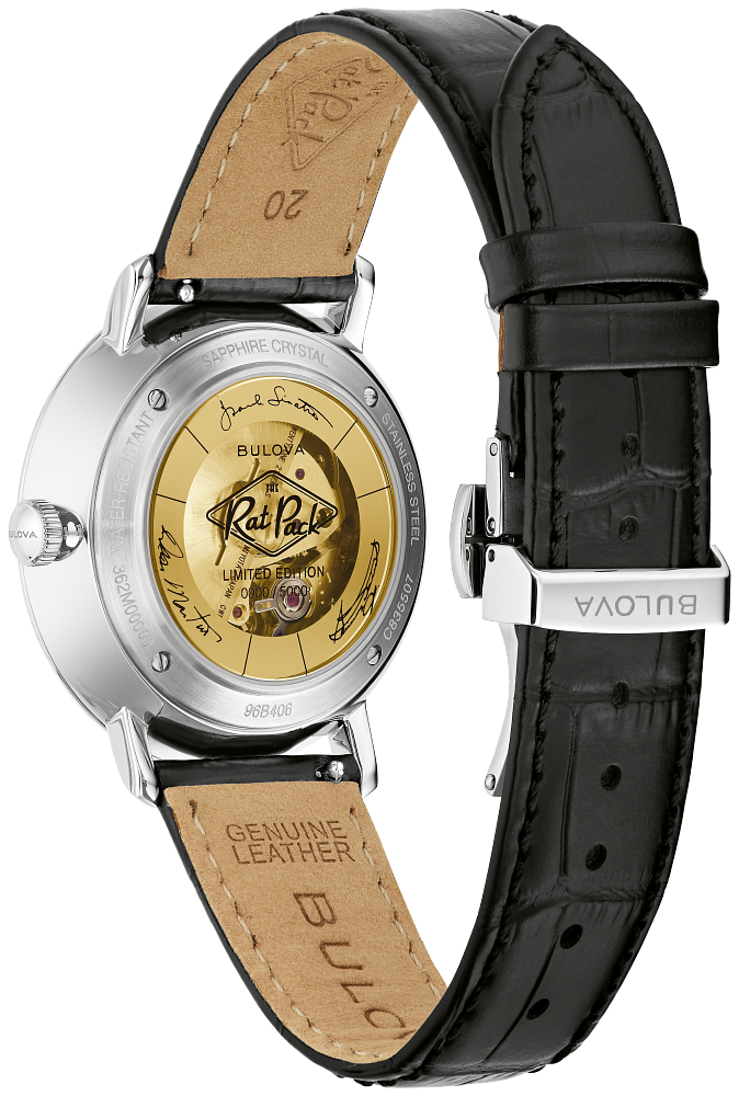 Bulova 96B406 Rat Pack Automatic Black Dial Men's Watch