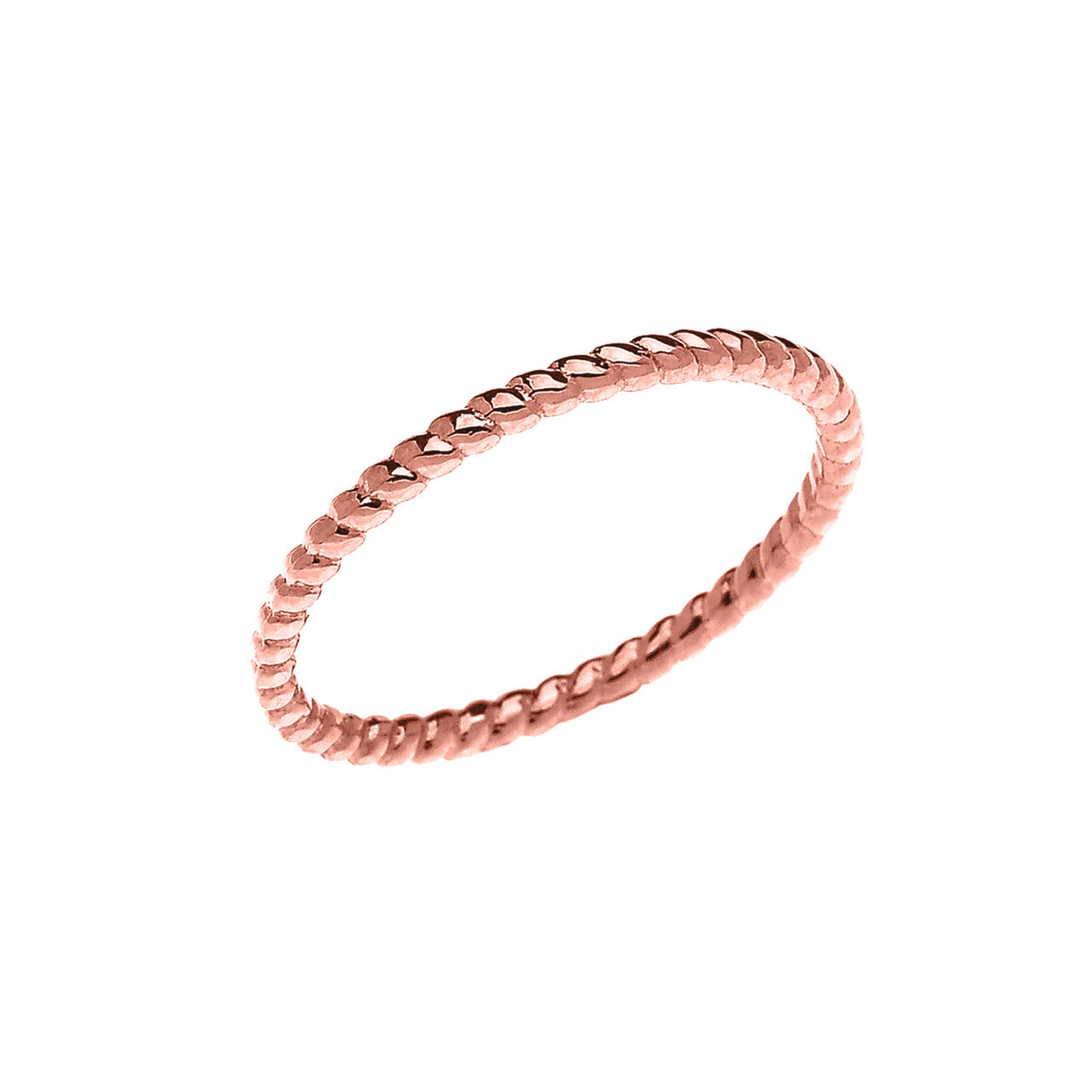 Rope Midi Design Ring in Gold (Yellow/Rose/White)