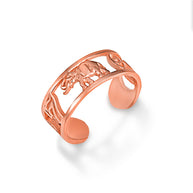 Gold Lucky Charm Toe Ring (Available in Yellow/Rose/White Gold)