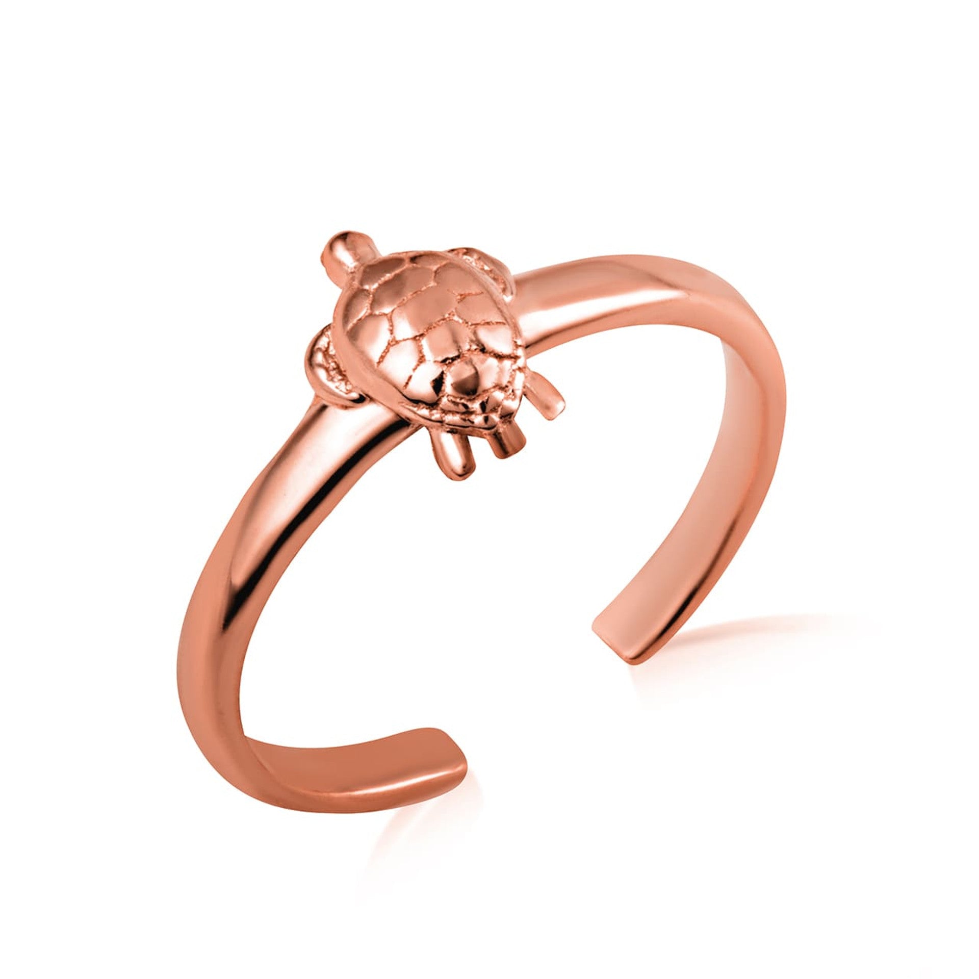 Gold Marine Sea Turtle Toe Ring (Available in Yellow/Rose/White Gold)