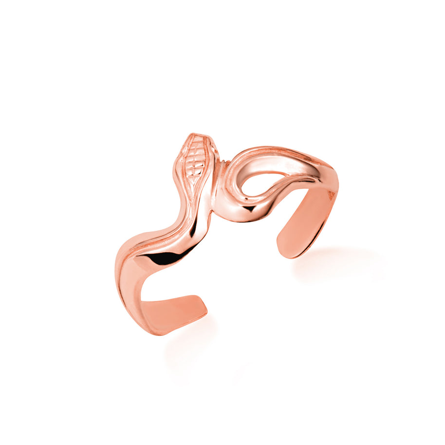 Gold Serpent Snake Toe Ring (Available in Yellow/Rose/White Gold)