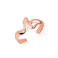 Gold Serpent Snake Toe Ring (Available in Yellow/Rose/White Gold)