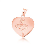 Gold Enamel Palette Paint Brush Artist Pendant Necklace (Available in Yellow/Rose/White Gold)