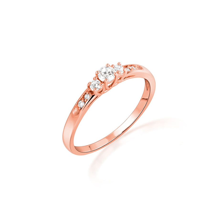 14K Gold Pave Lab Grown Triple Set Diamond Wedding Band Ring Set (Available in Yellow/Rose/White Gold)